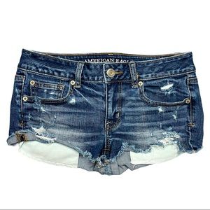 American Eagle Stretch Shortie Shorts 4